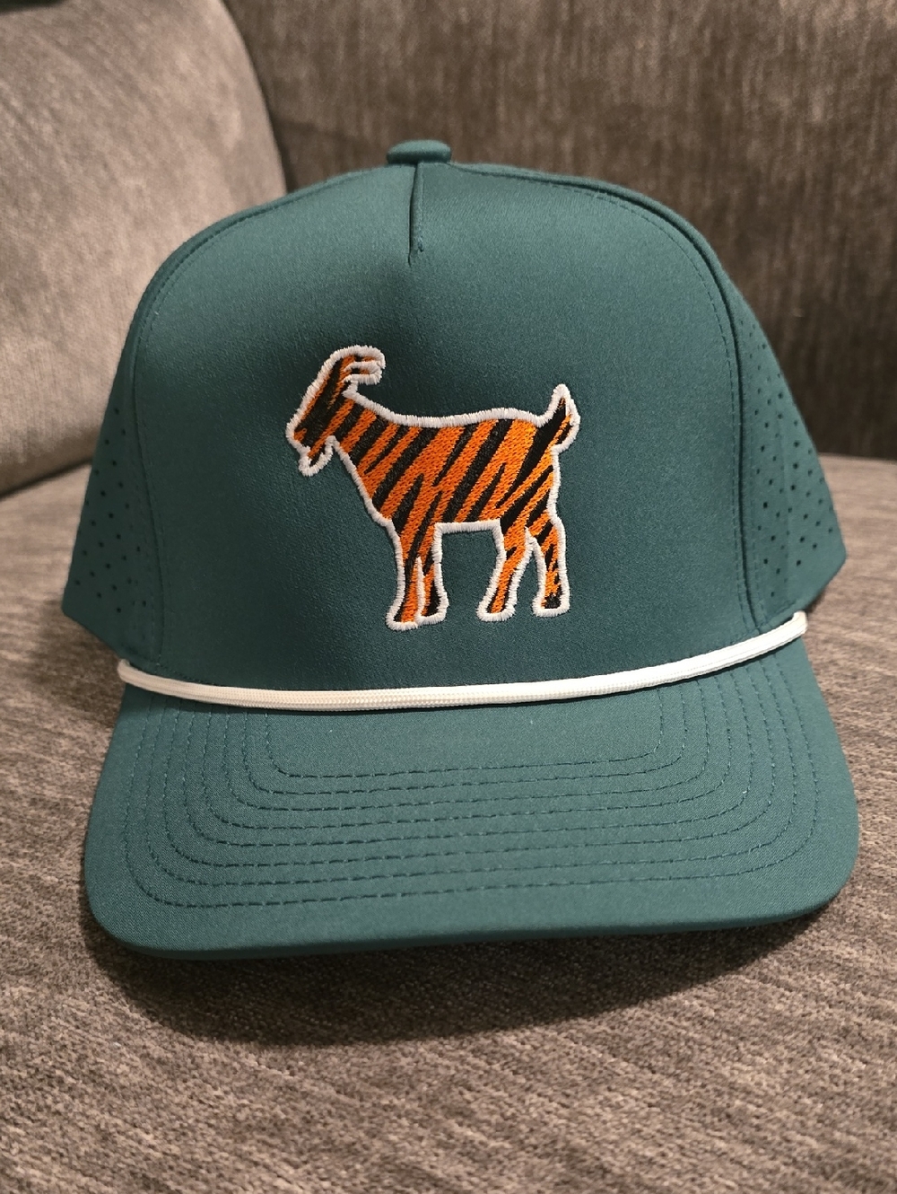 Tiger The GOAT Golf Rope Hat - Masters Green